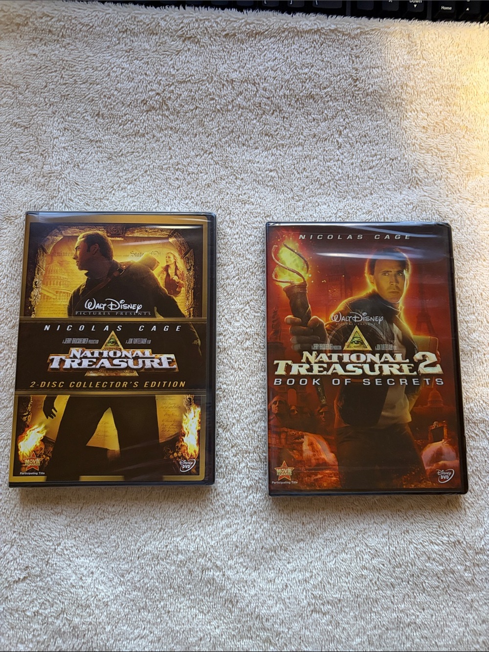 Disney National Treasure DVD Set NWT Nat. Treasure and Nat. 2 Book of Secrets.
